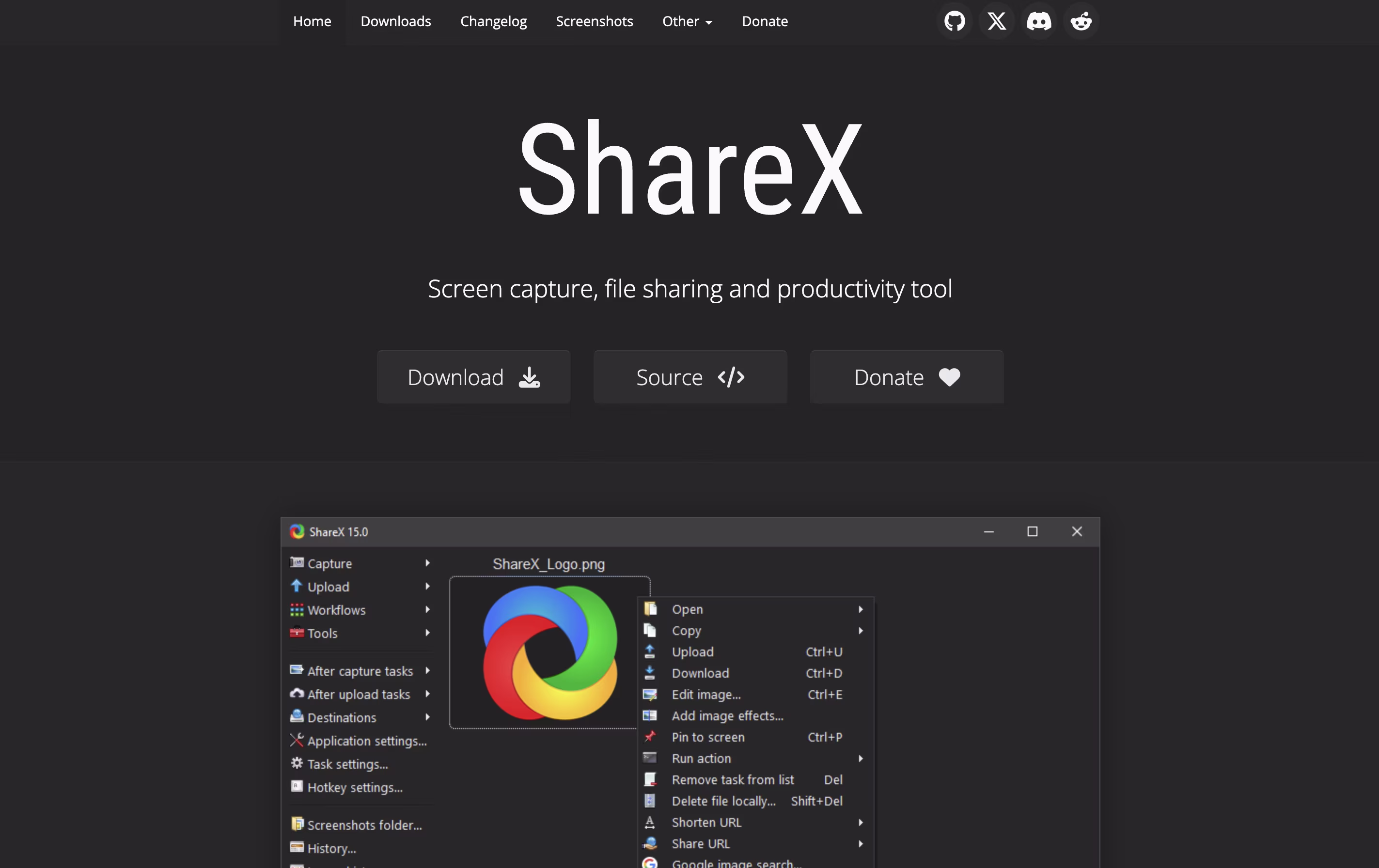 ShareX screenshot ShareX screenshot