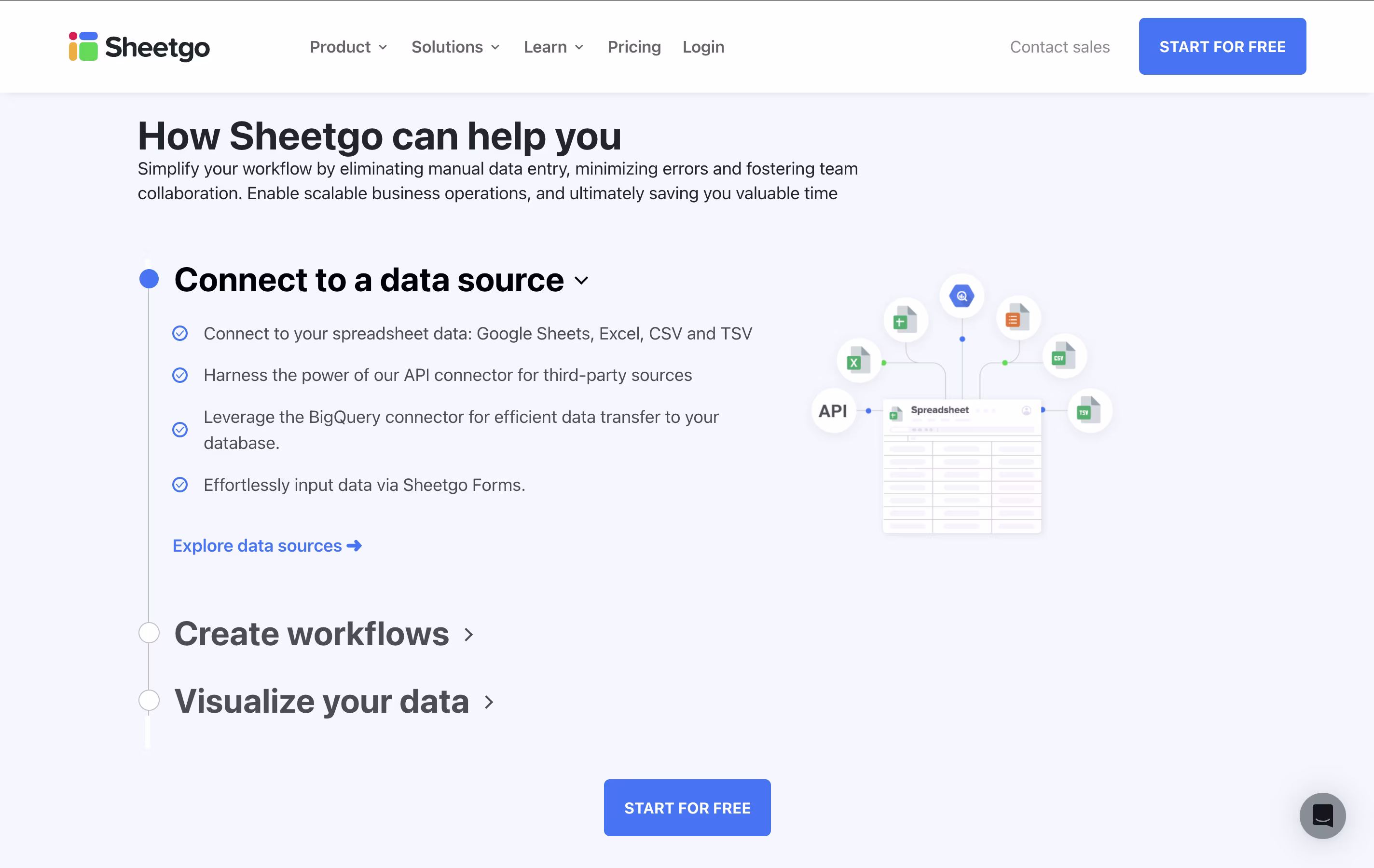 Sheetgo screenshot 2