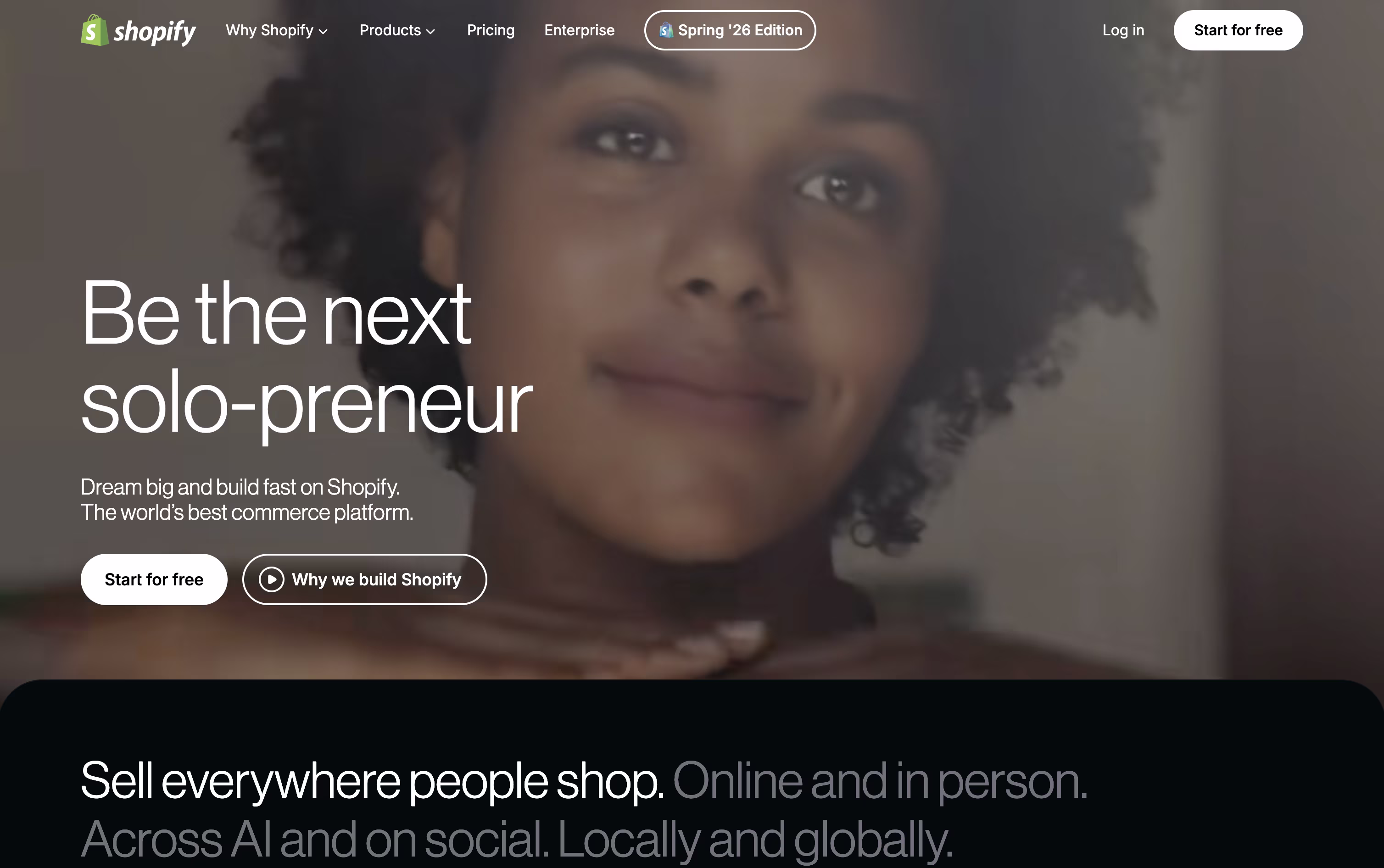 Shopify screenshot Shopify screenshot