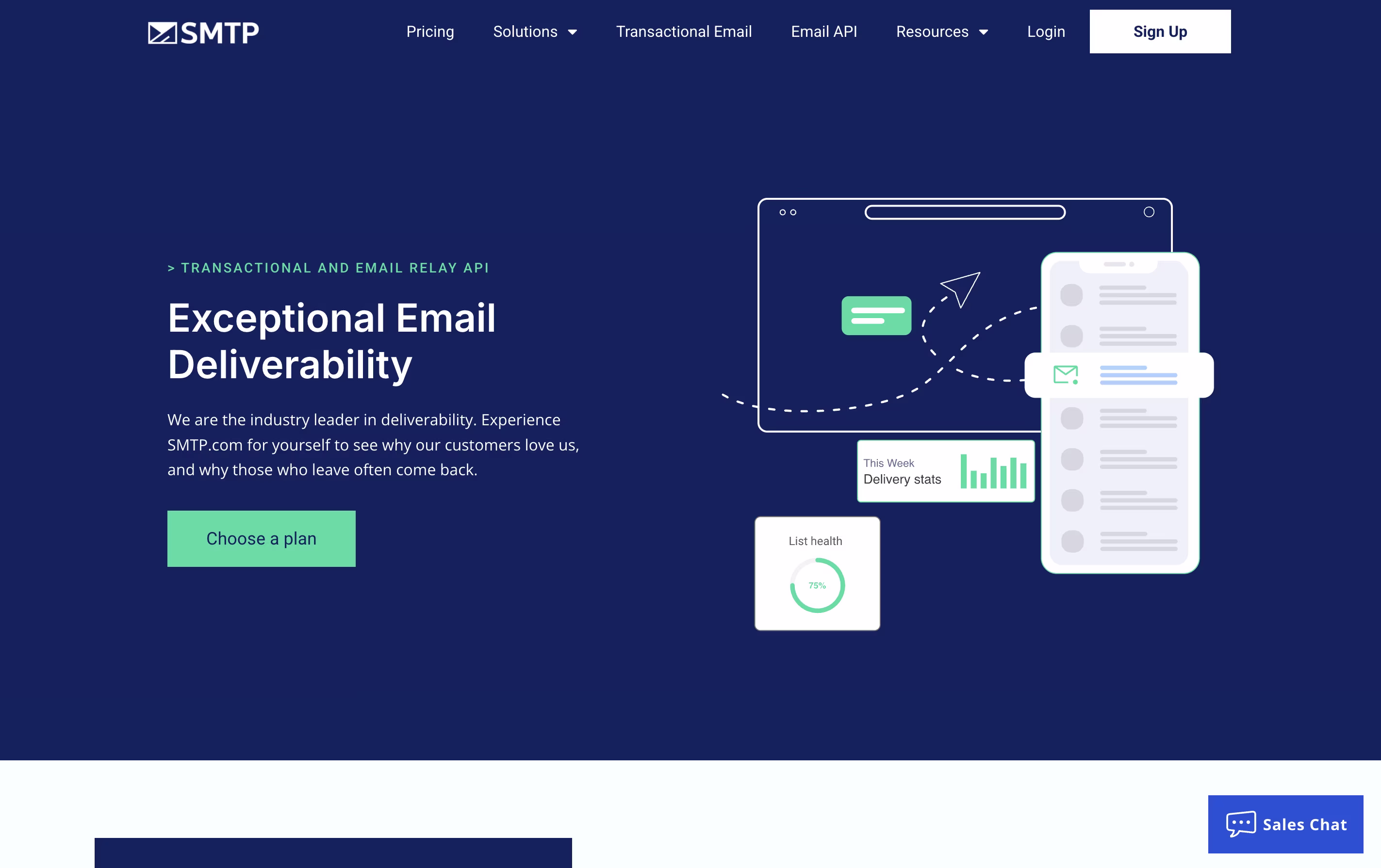 SMTP.com screenshot