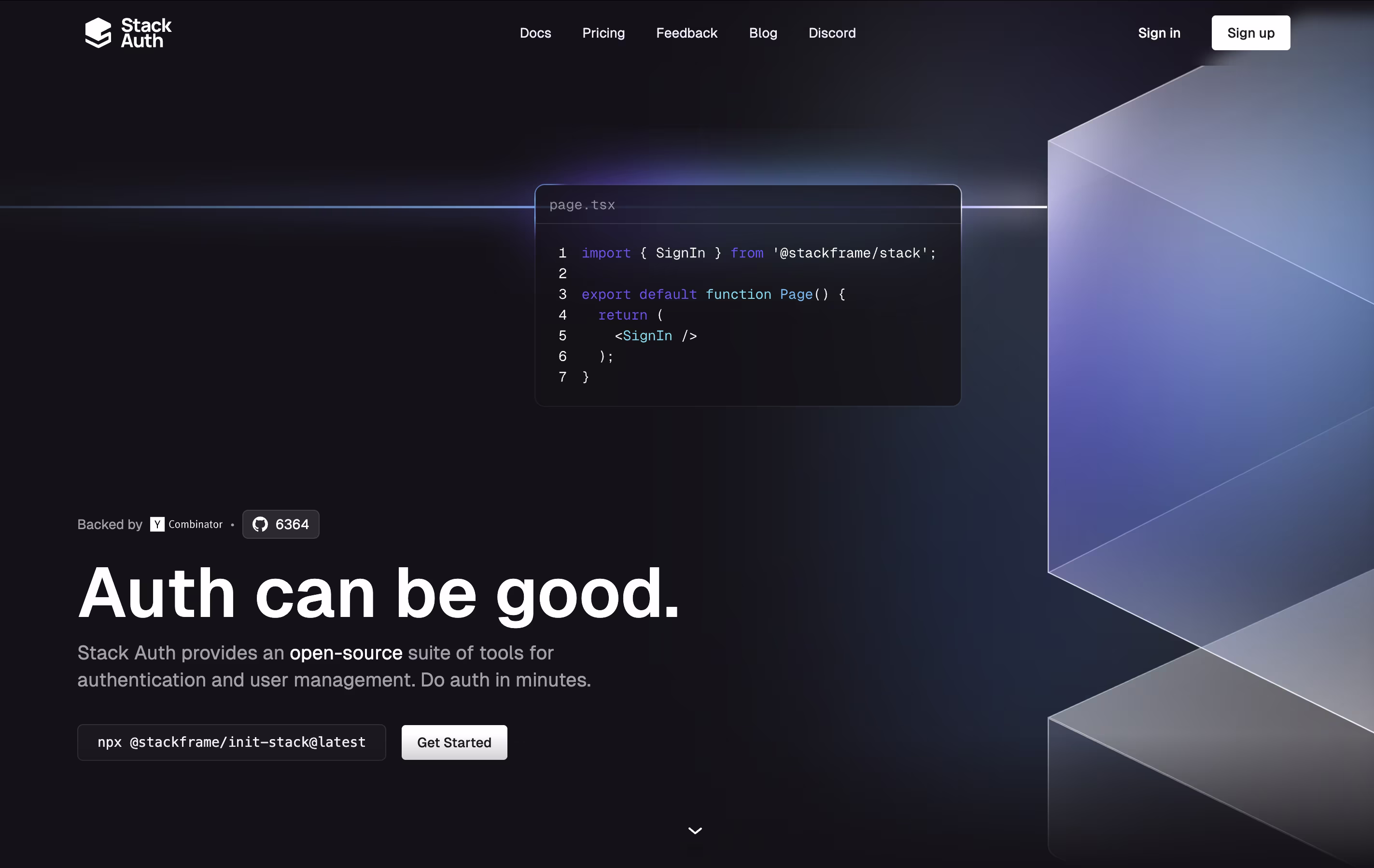 Stack Auth screenshot