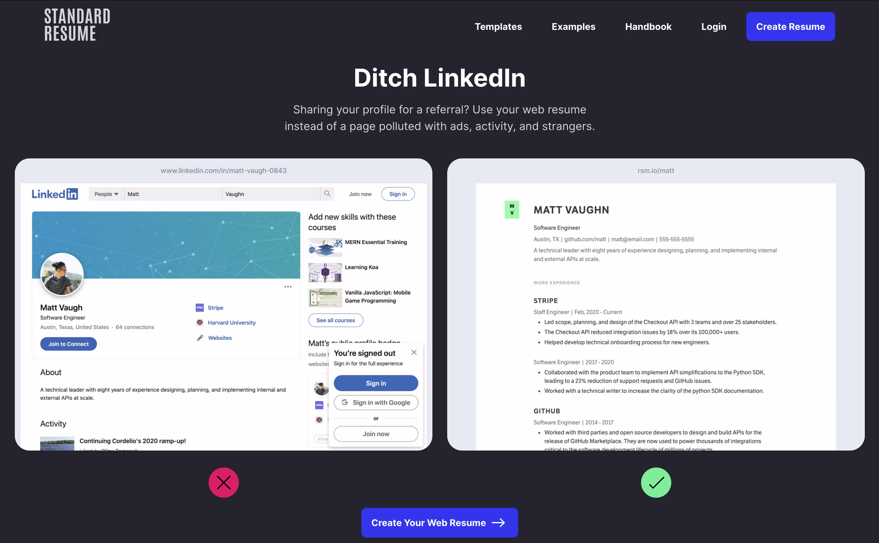 Standard Resume screenshot 5