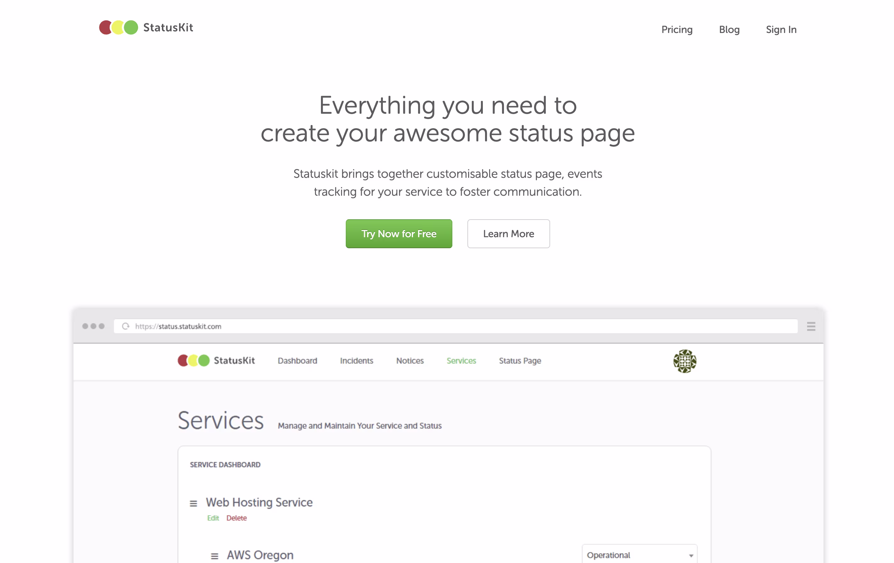 StatusKit screenshot StatusKit screenshot