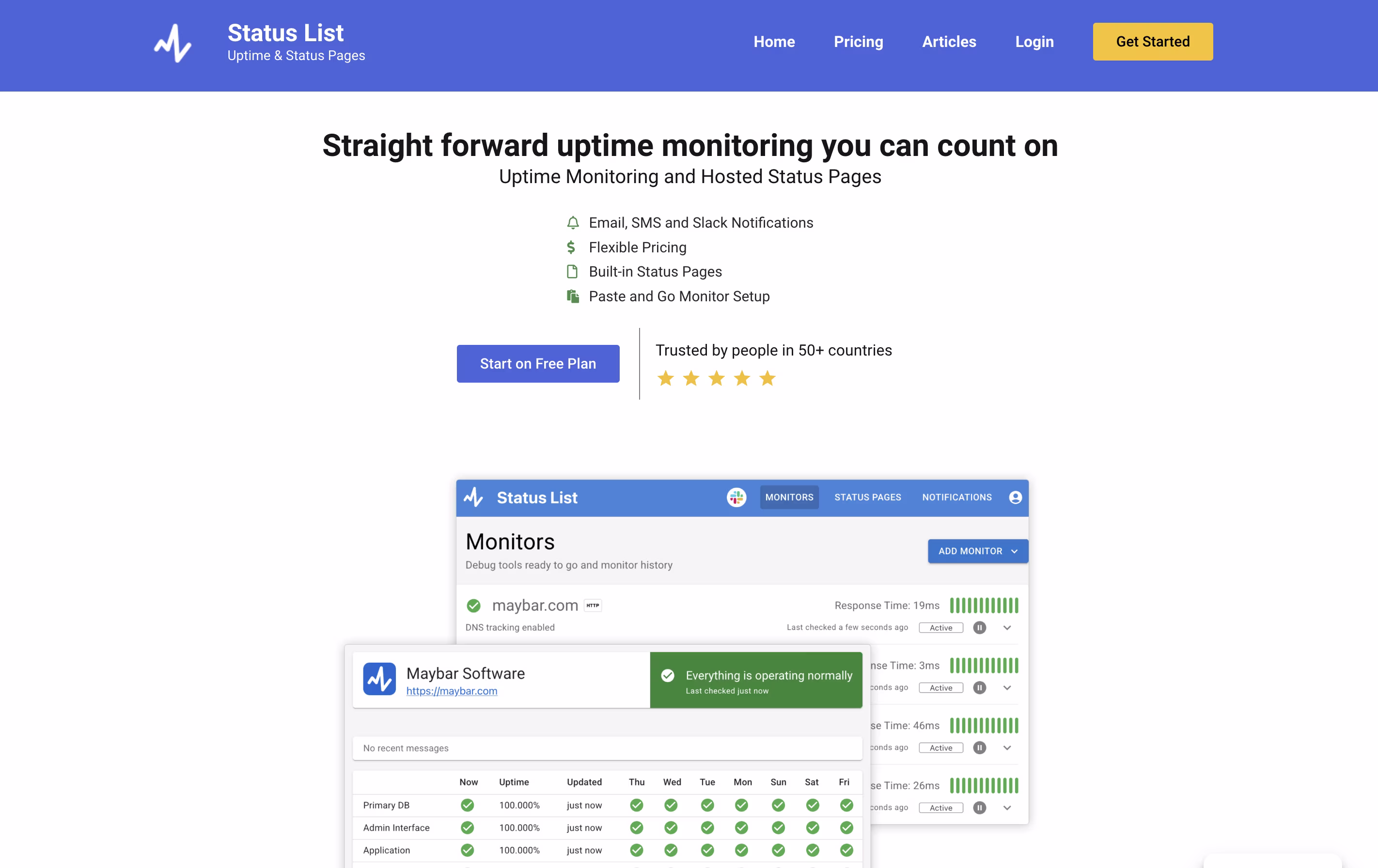 StatusList screenshot StatusList screenshot