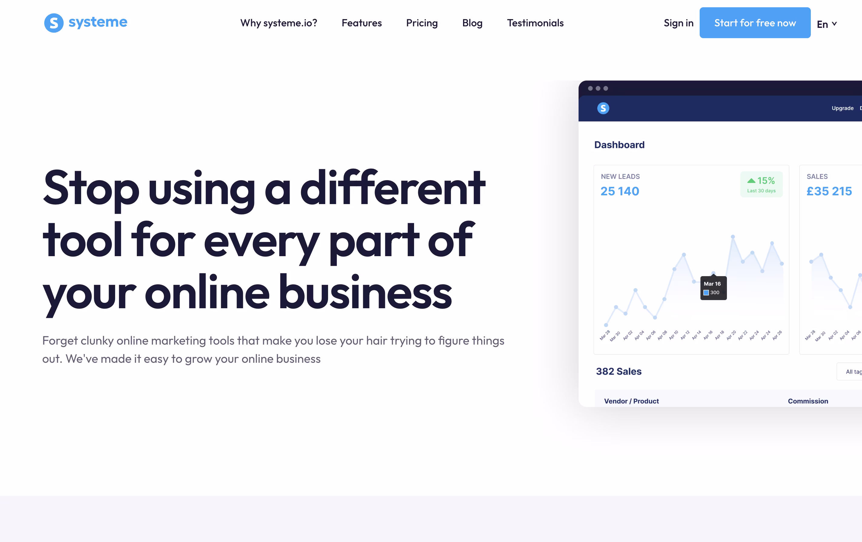 Systeme.io screenshot 2