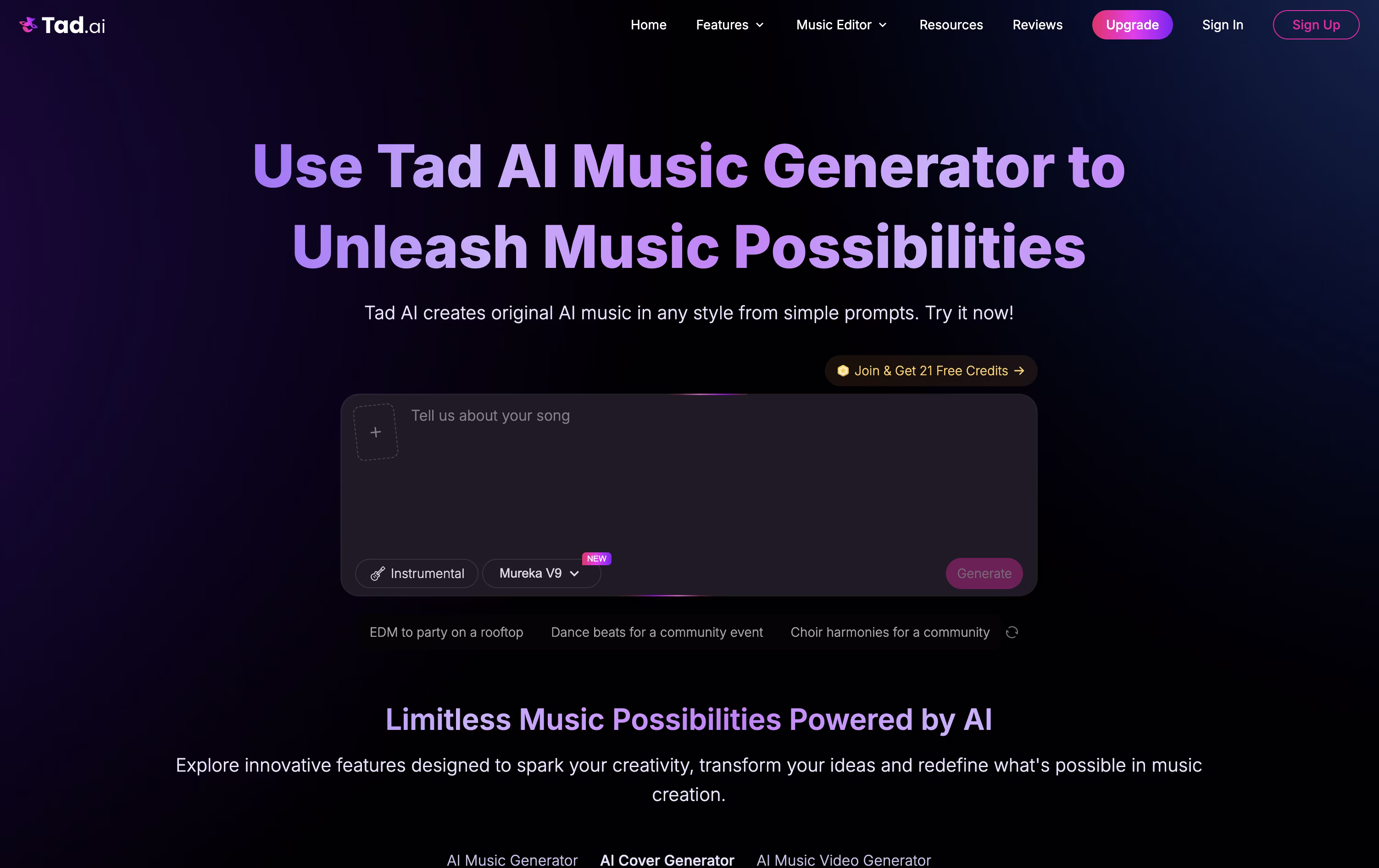Tad AI screenshot