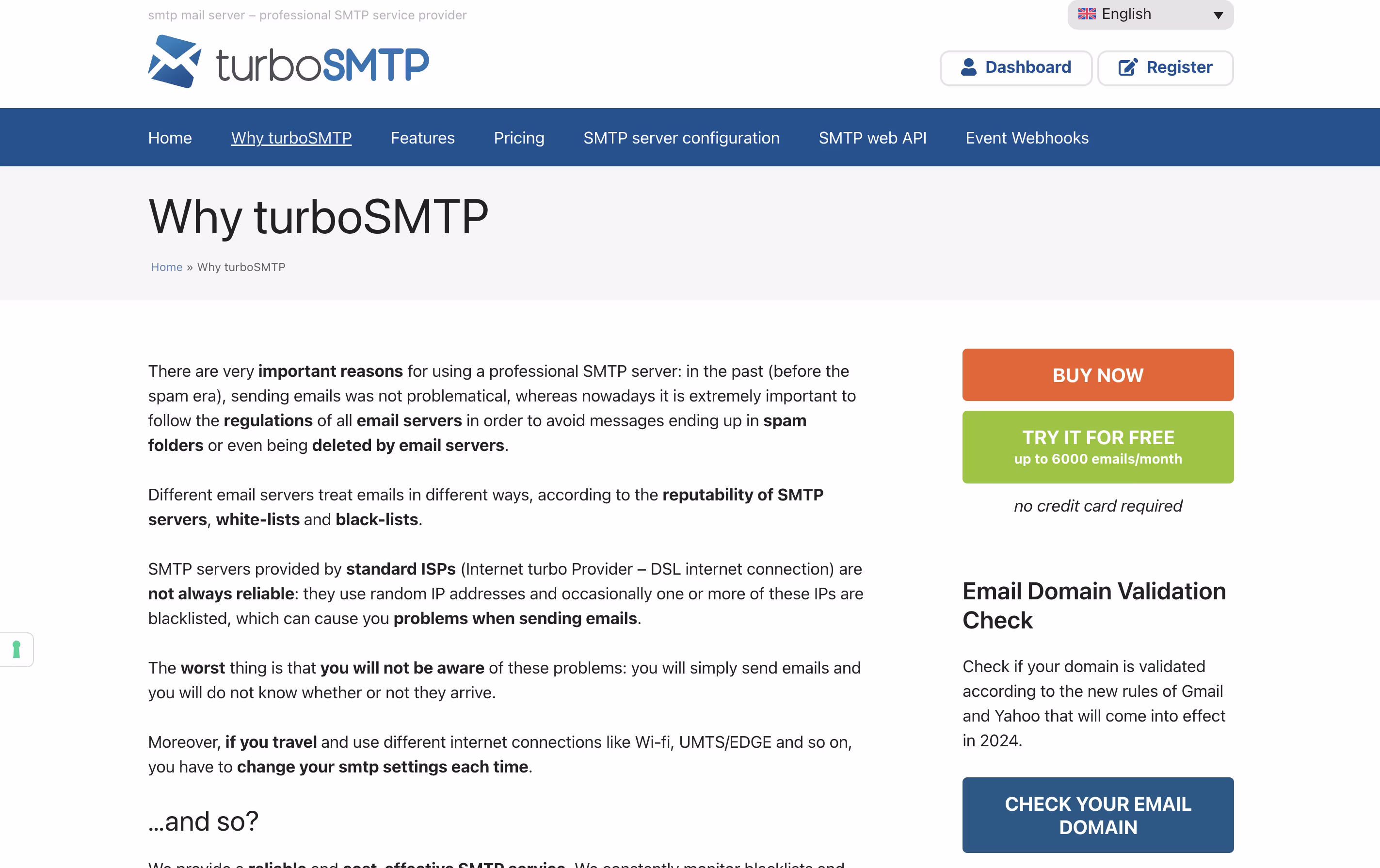 turboSMTP screenshot 4