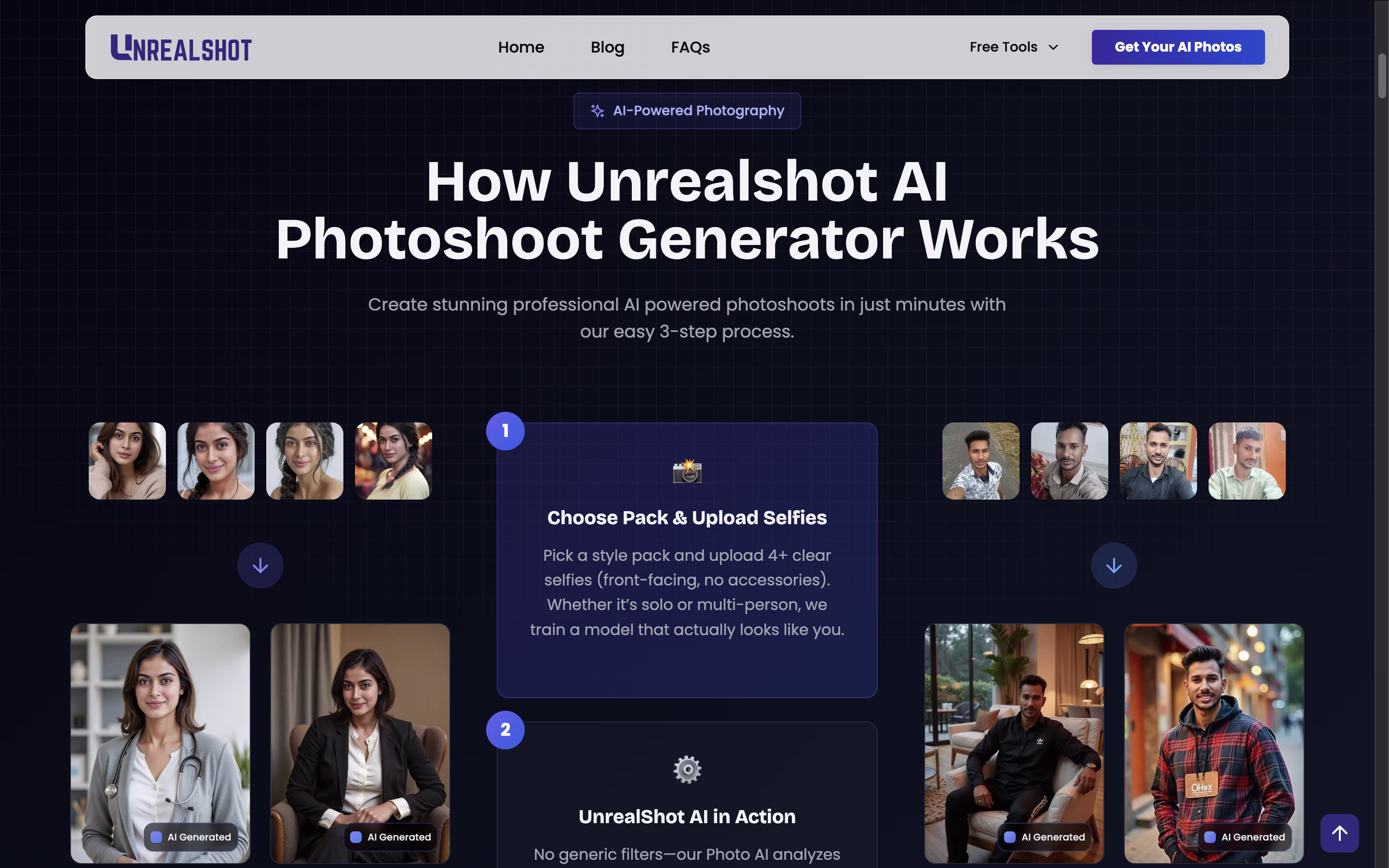 Unrealshot AI screenshot 2