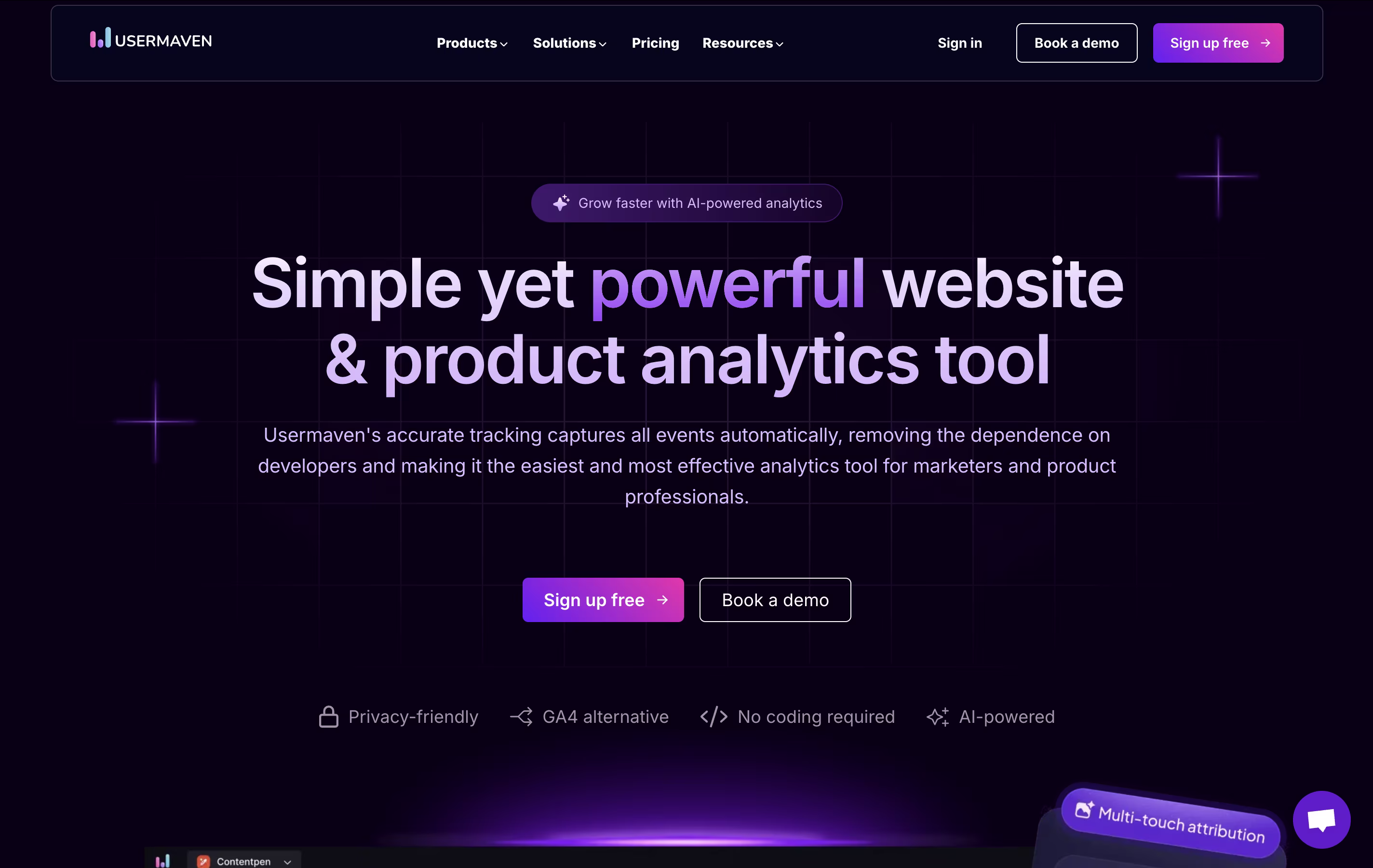 Usermaven screenshot