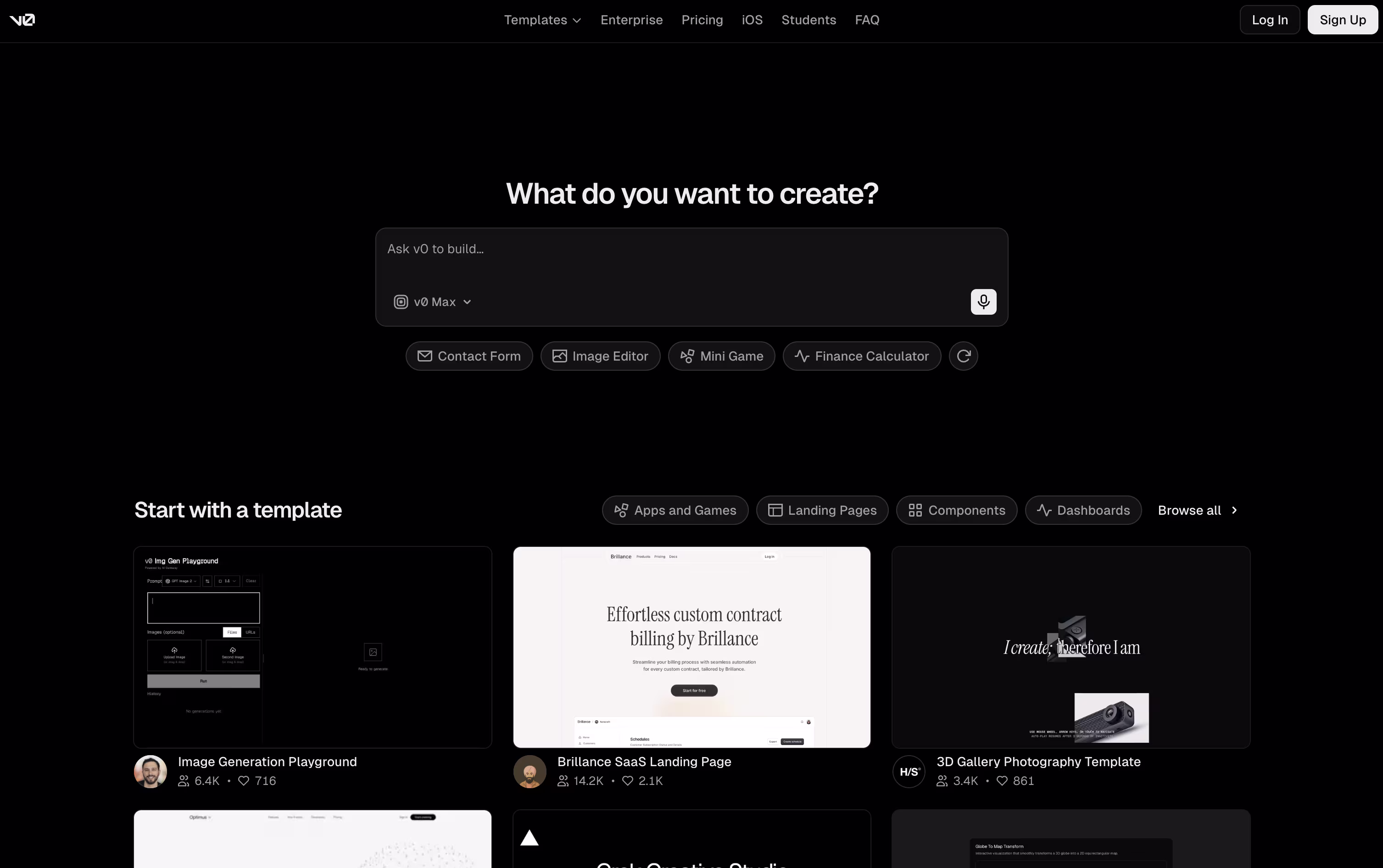 v0 screenshot v0 screenshot
