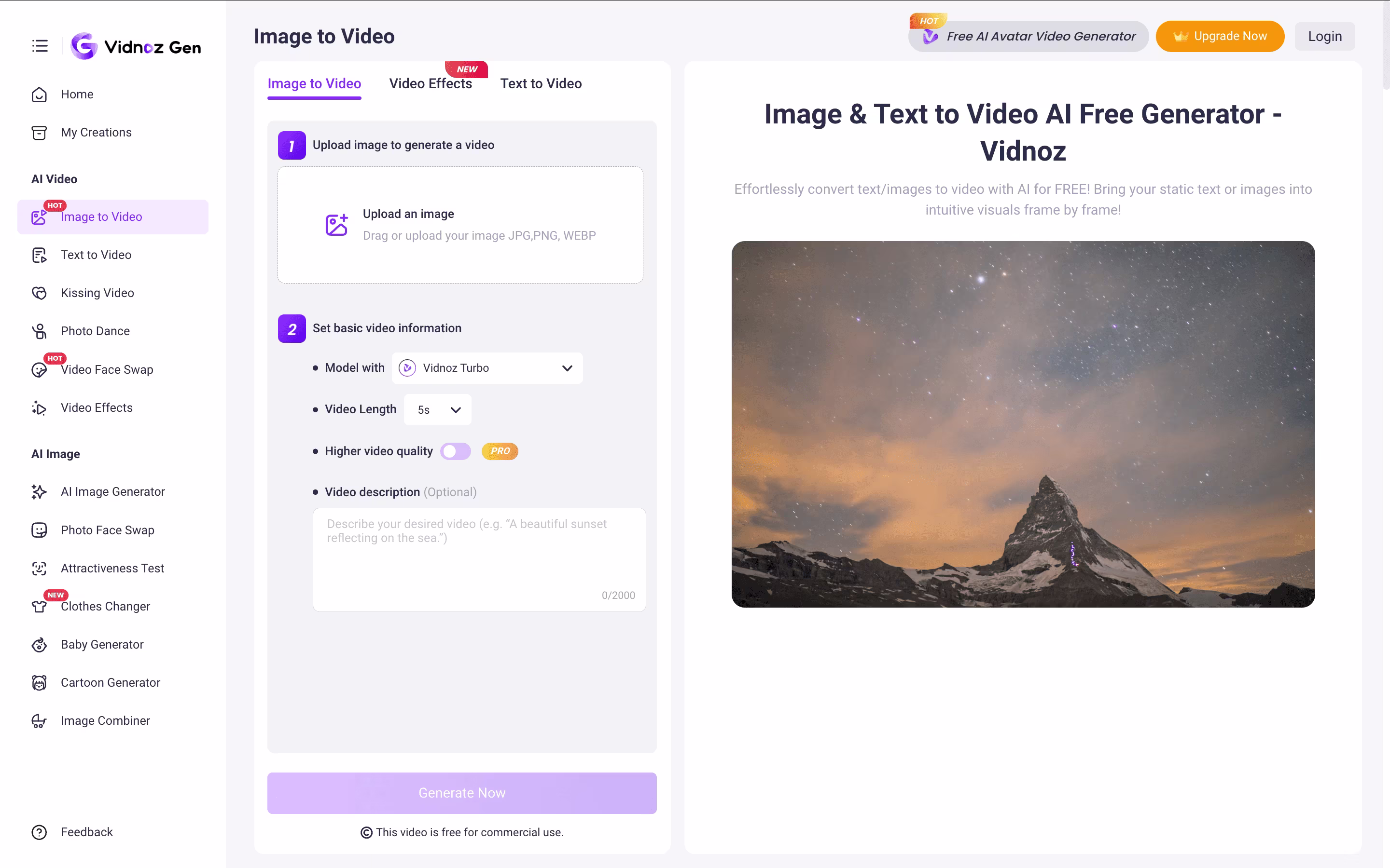 Vidnoz AI screenshot 2