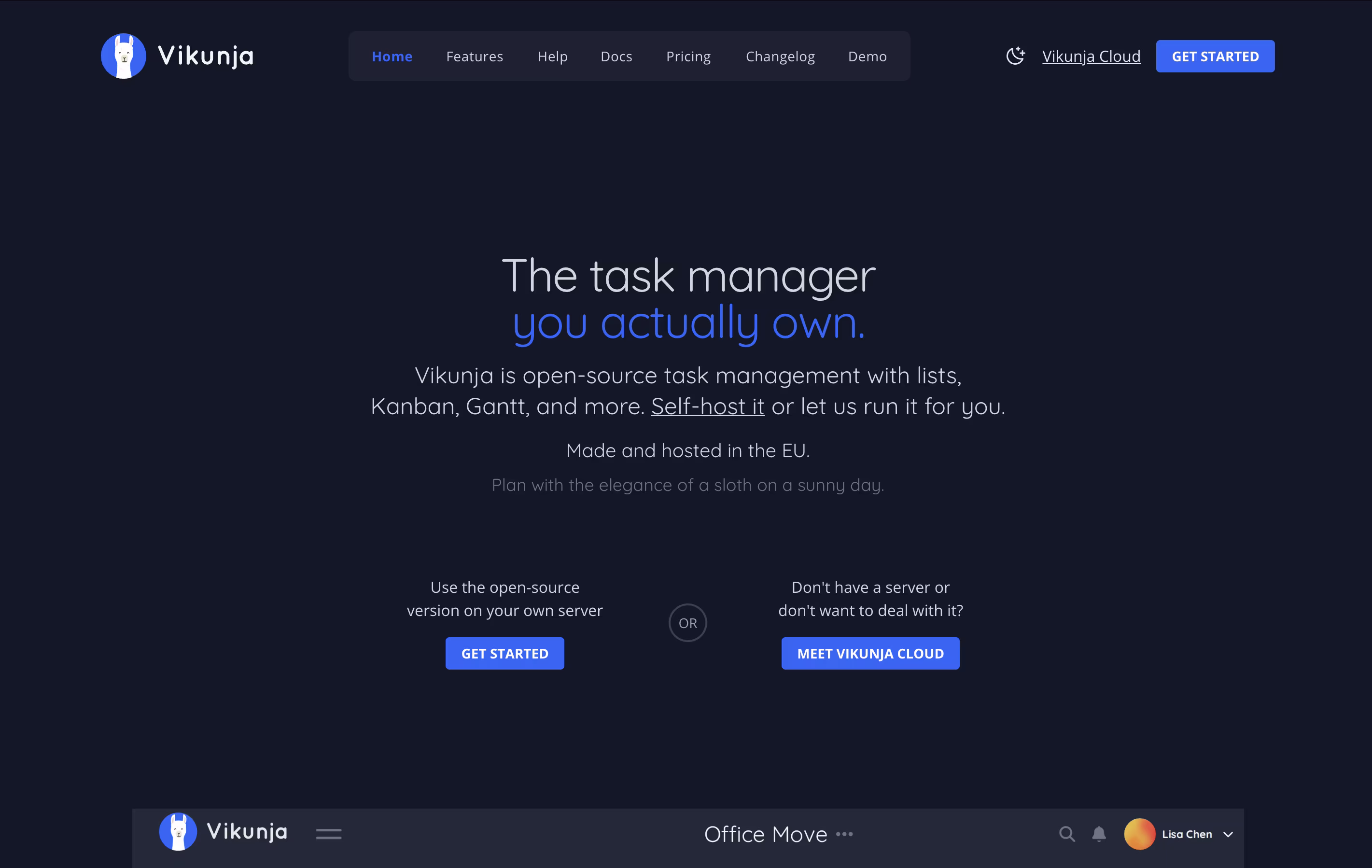 Vikunja screenshot