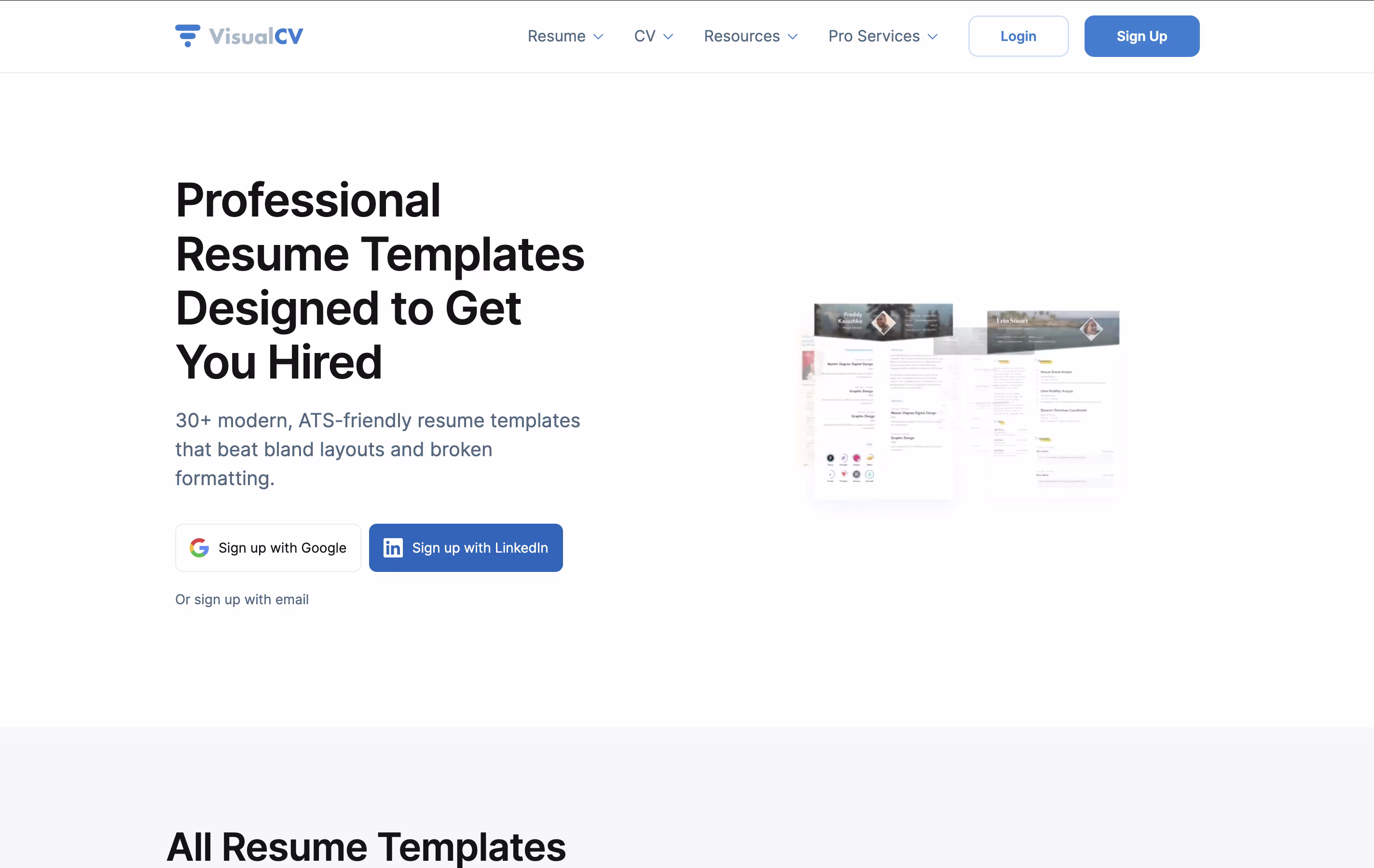 VisualCV screenshot 4
