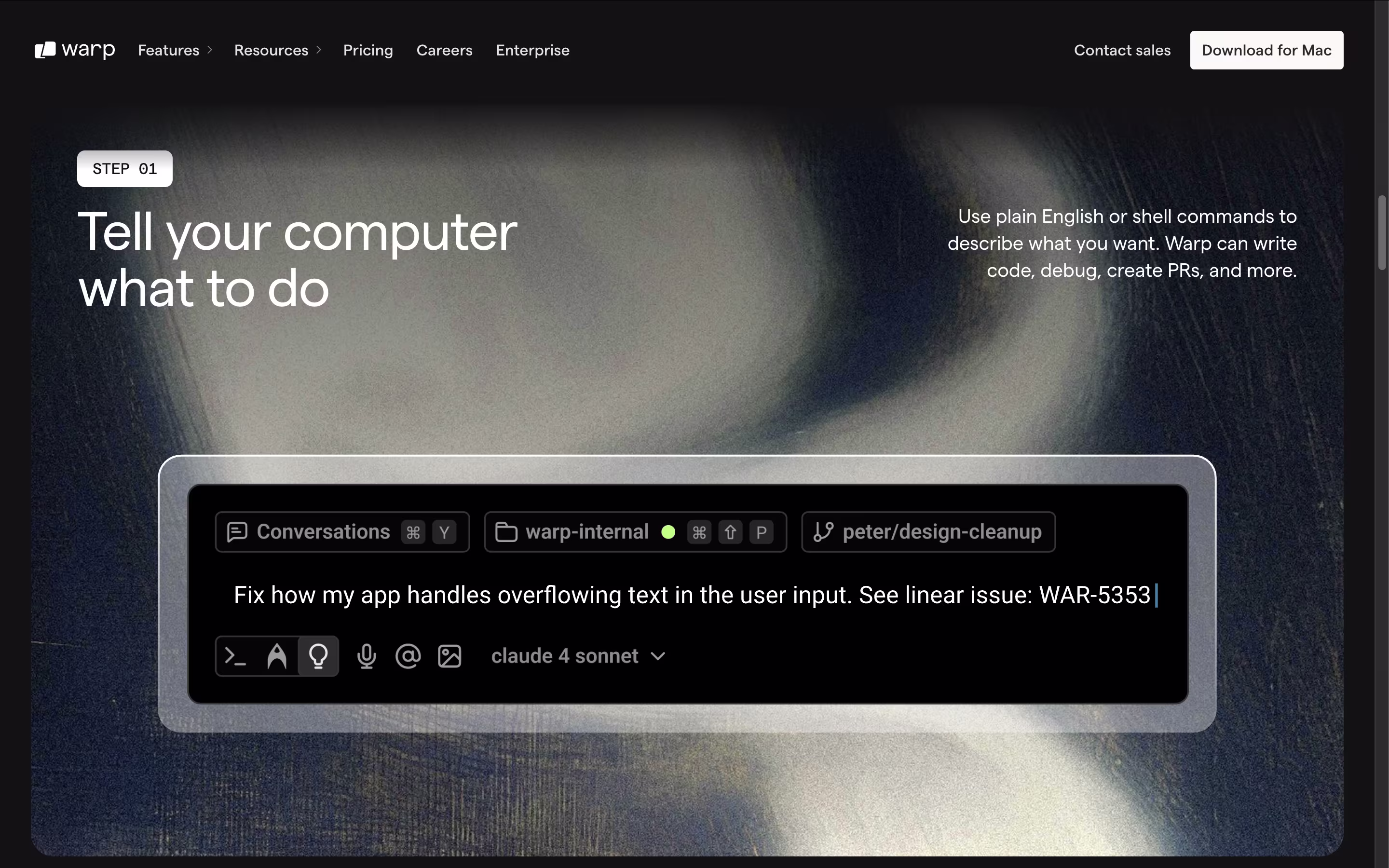 Warp screenshot 3