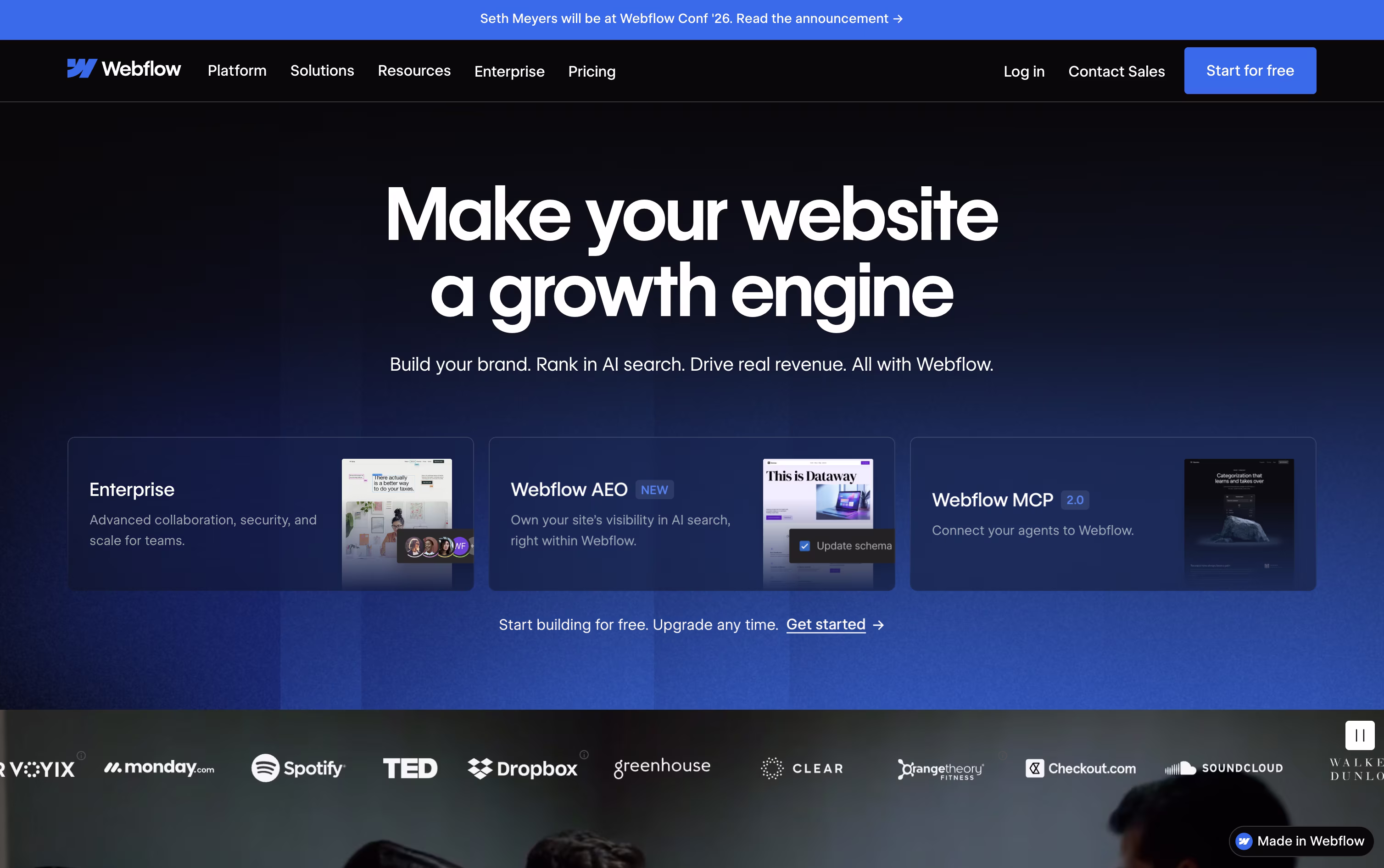 Webflow screenshot