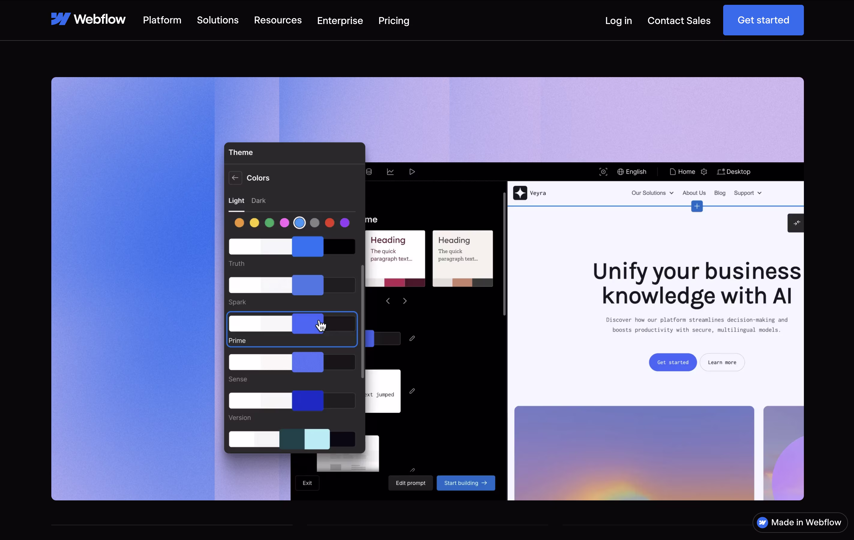 Webflow screenshot 3