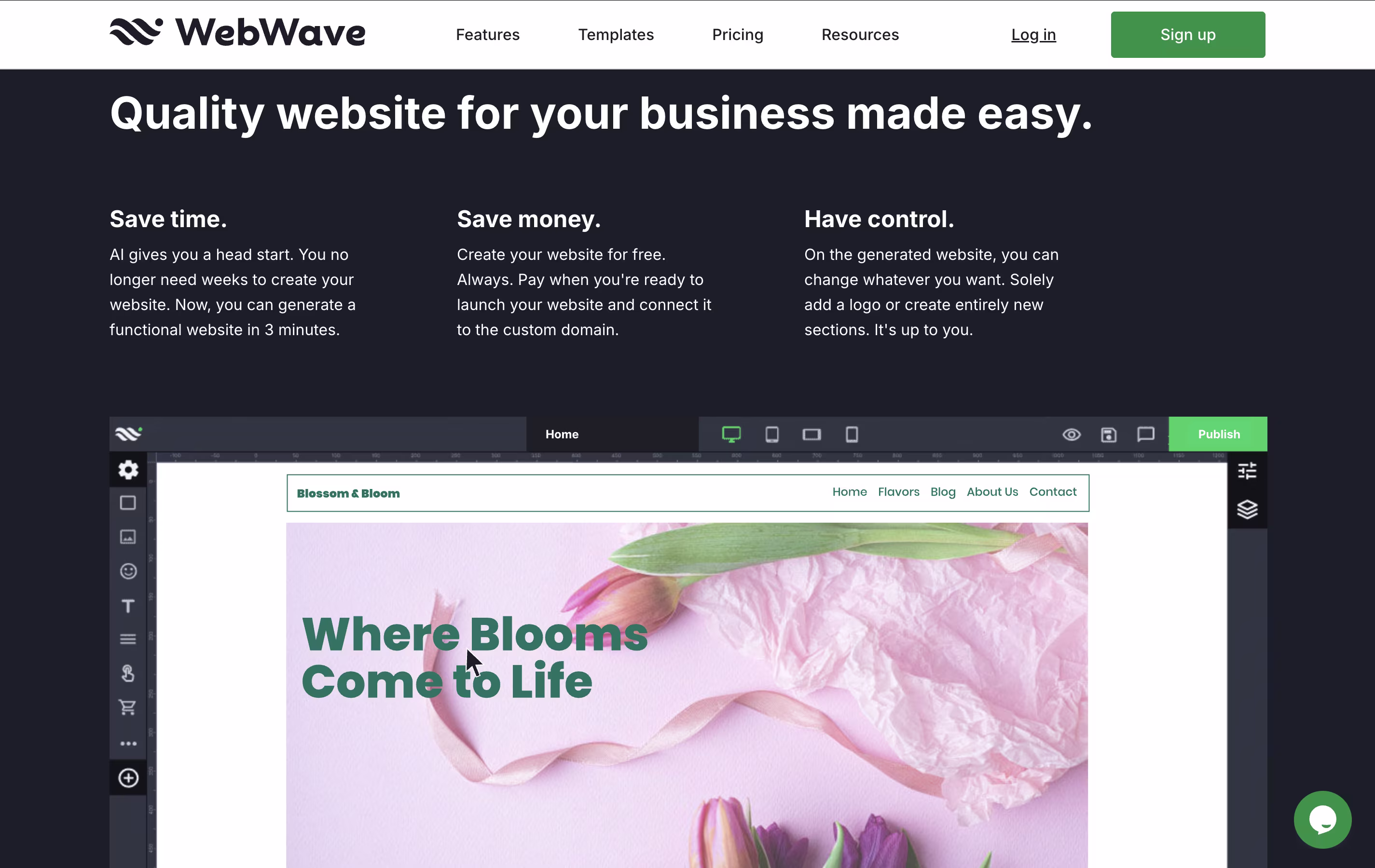 WebWave screenshot 2