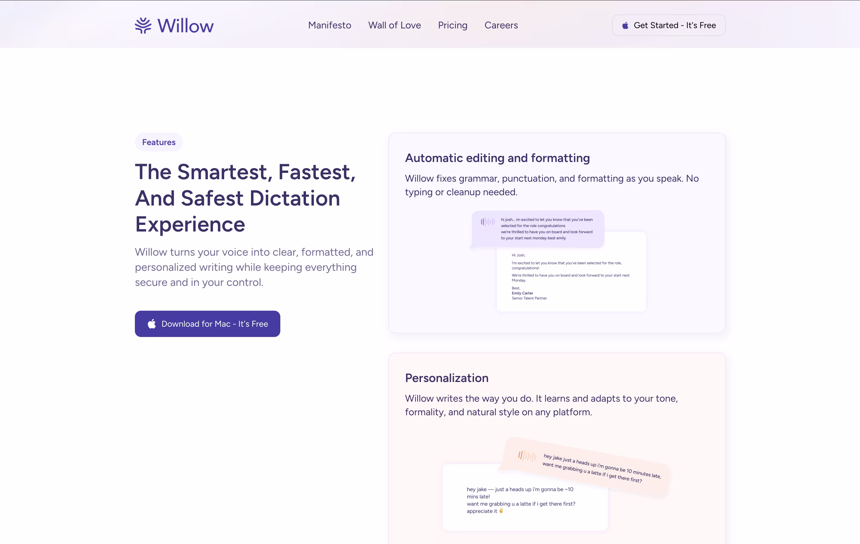 Willow Voice screenshot 4
