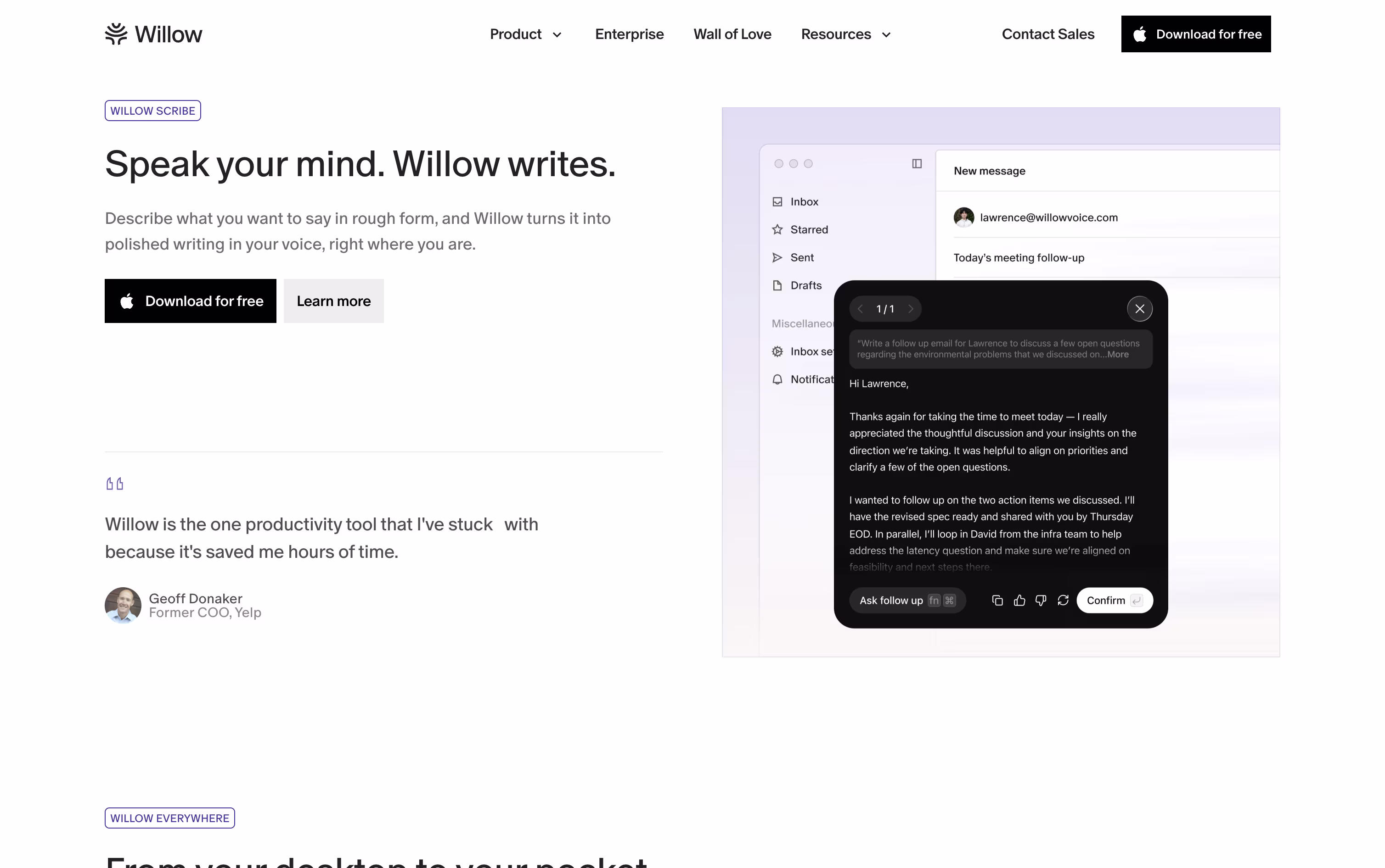 Willow Voice screenshot 4