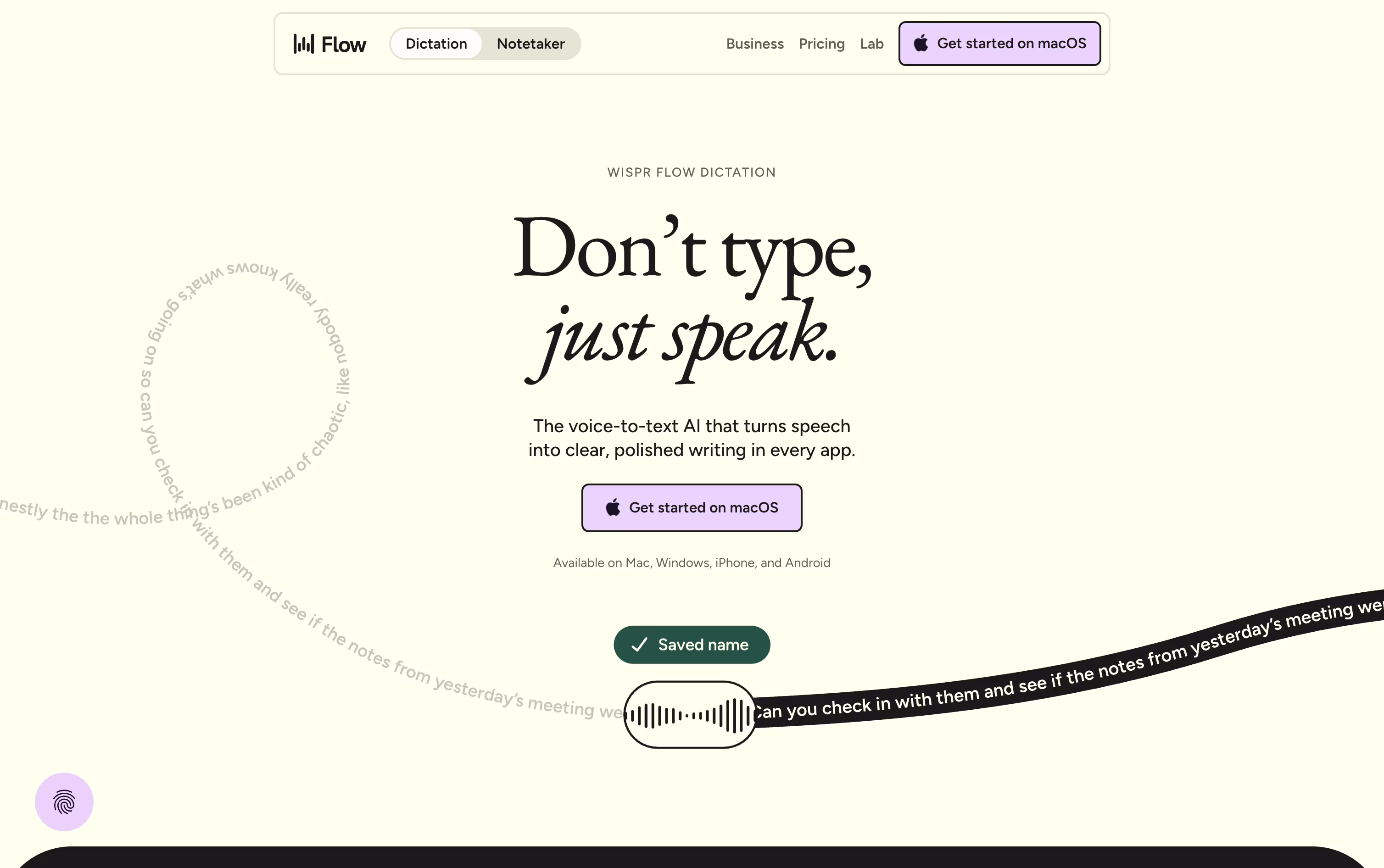 Wispr Flow screenshot