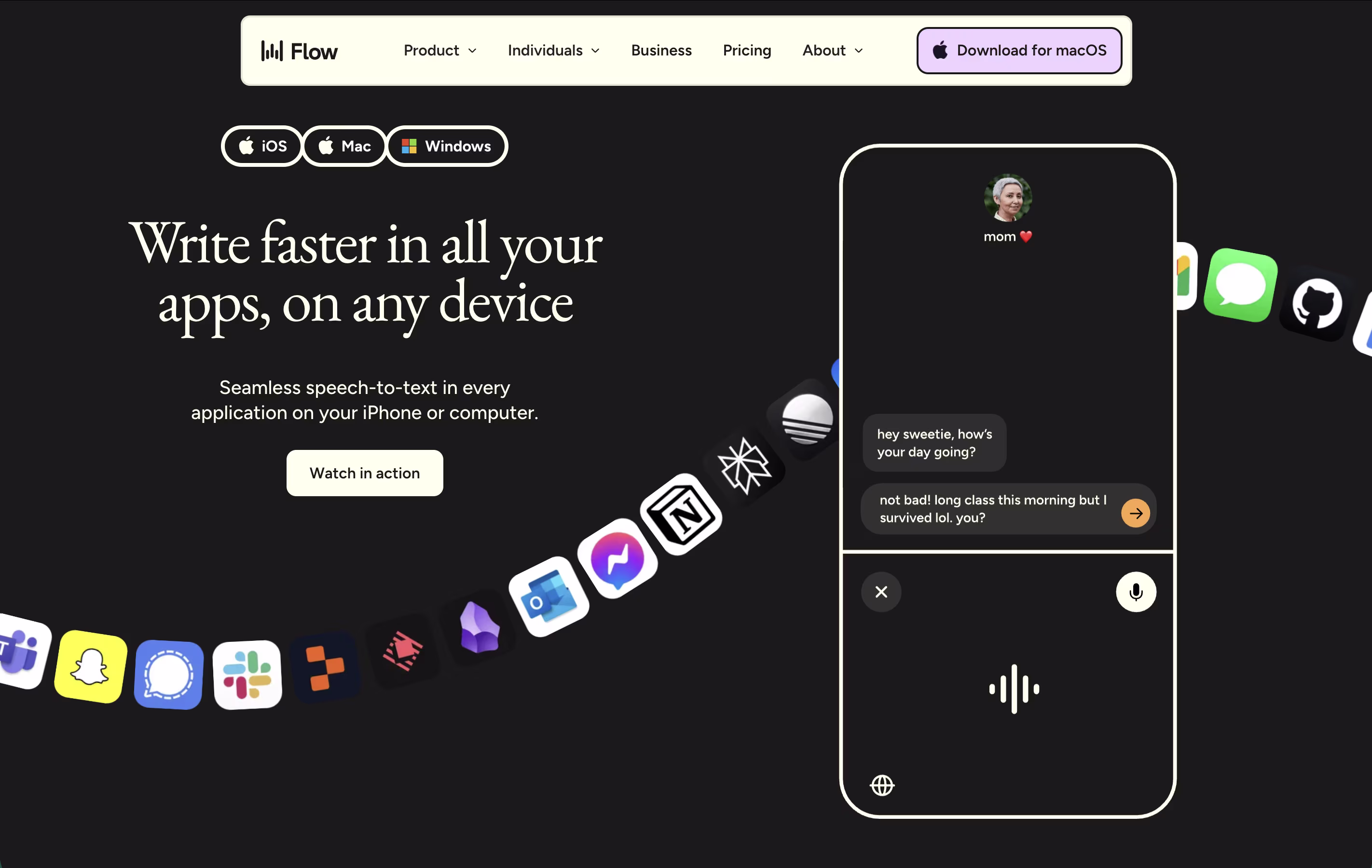 Wispr Flow screenshot 2