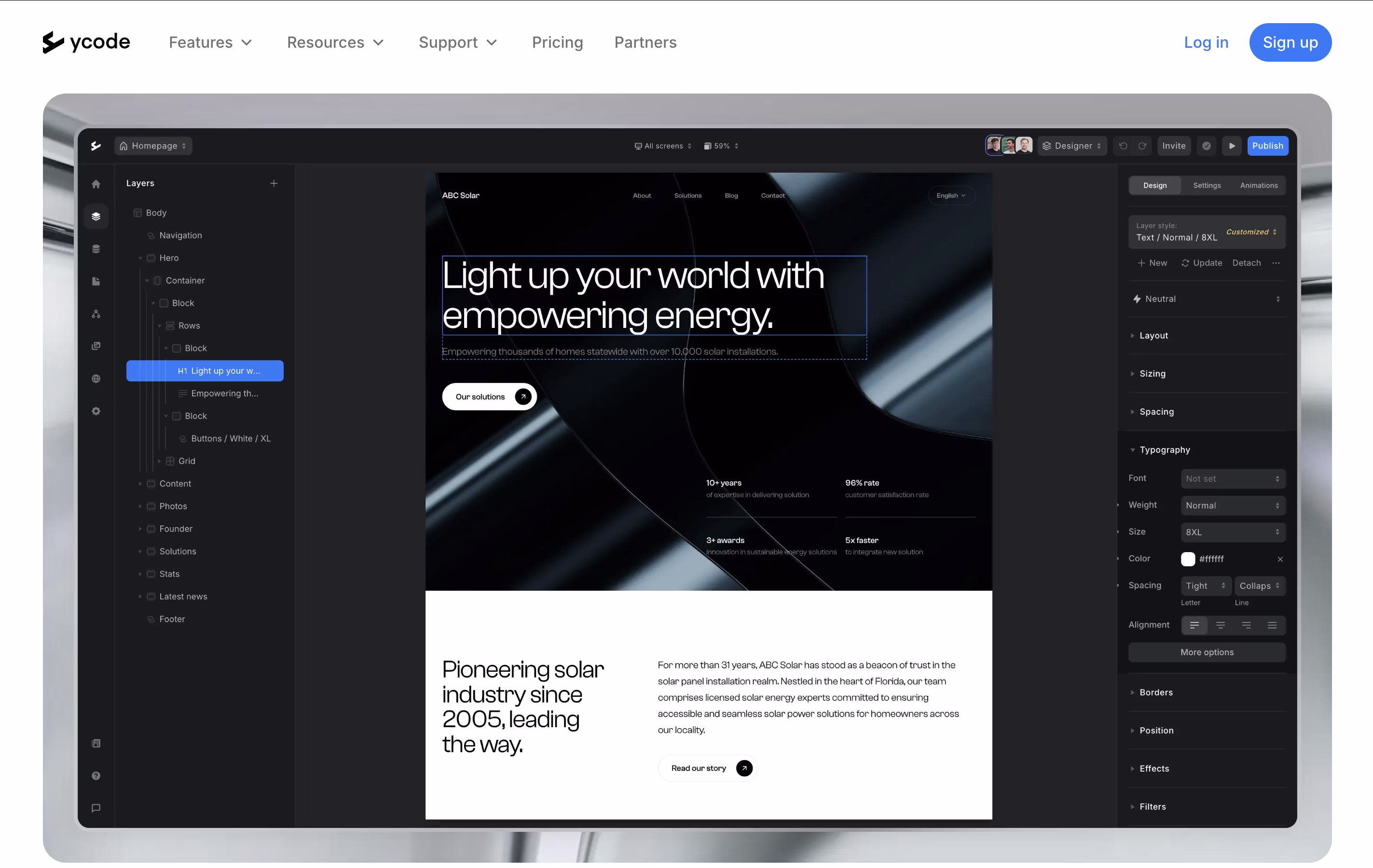Ycode AI screenshot 2