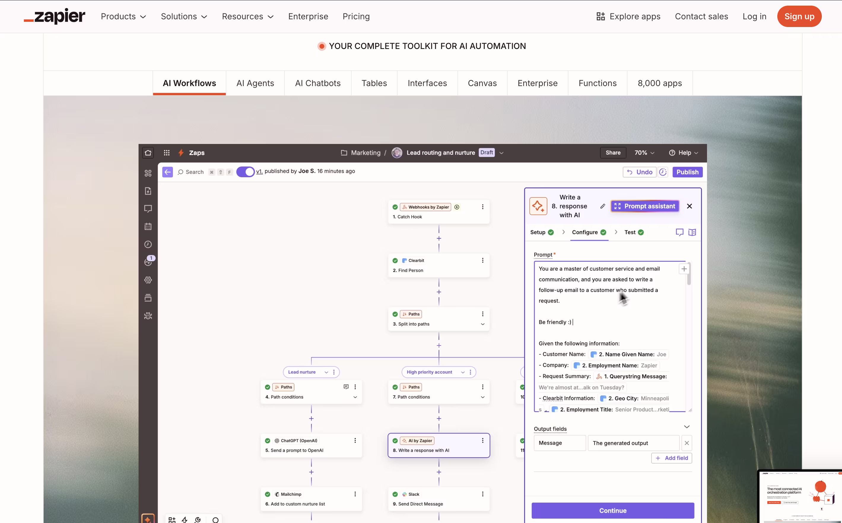 Zapier screenshot 2