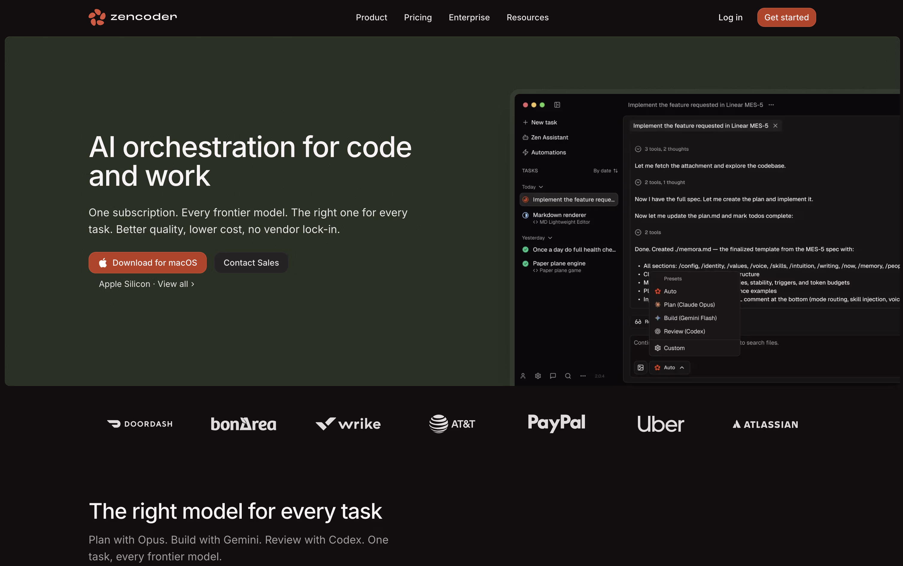 Zencoder screenshot