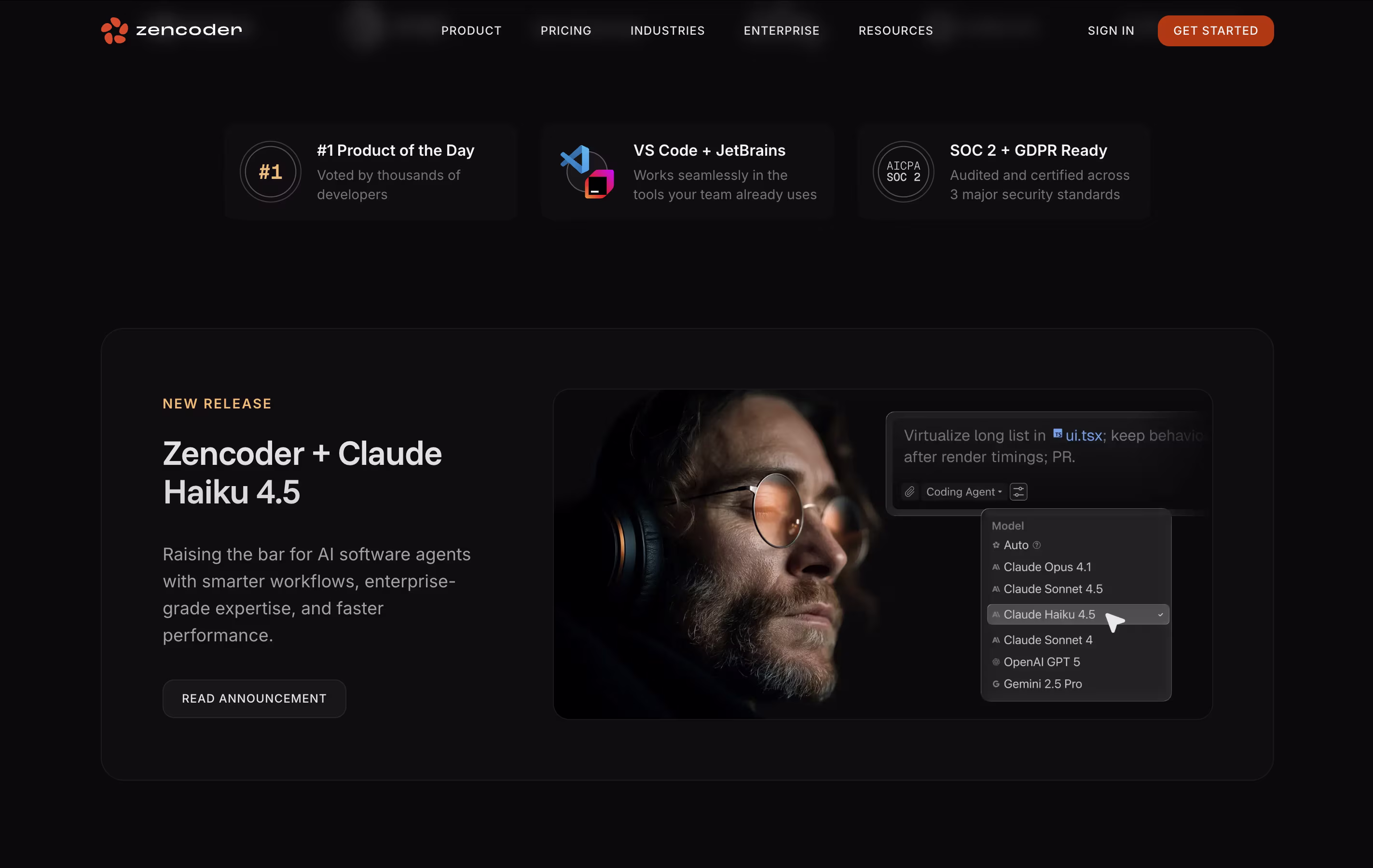 Zencoder screenshot 2