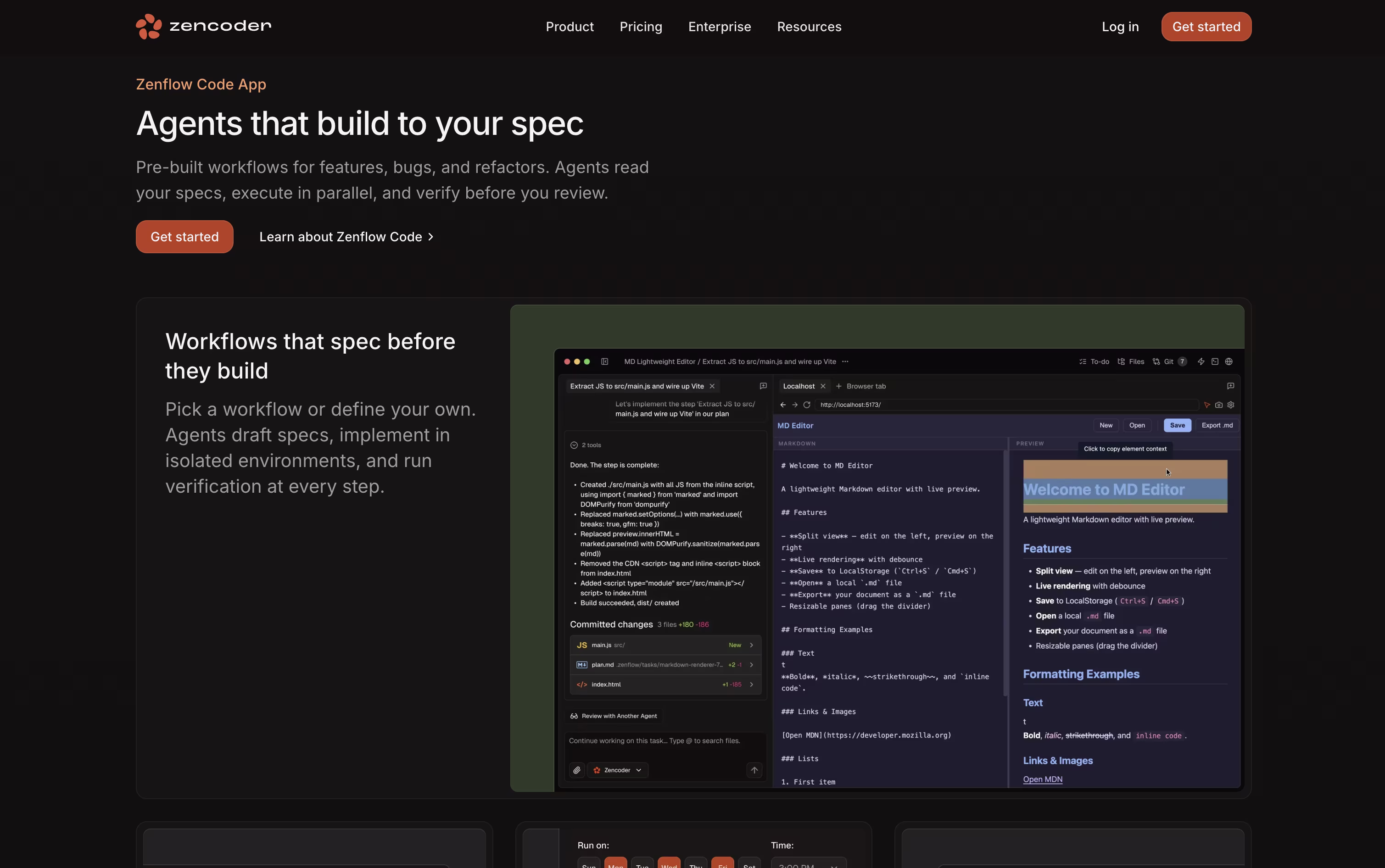 Zencoder screenshot 2